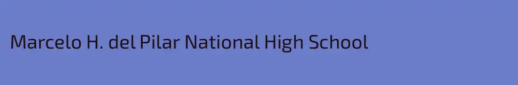 Marcelo H. del Pilar National High School